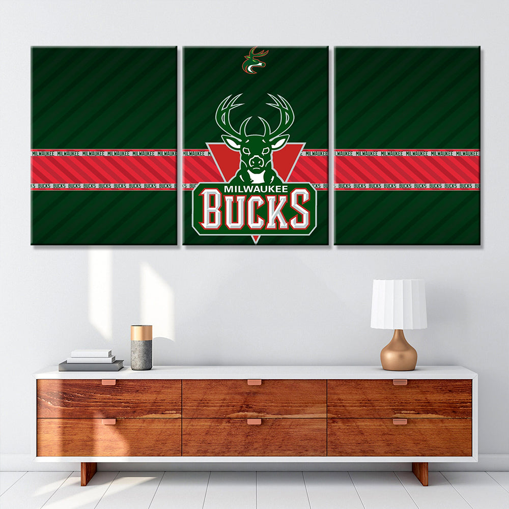 Basketball Wall Art - BK5034 - Milwaukee Bucks - Basketball Poster - Basketball Canvas