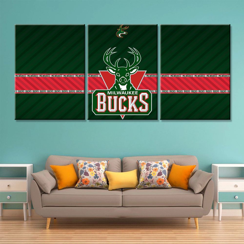 Basketball Wall Art - BK5034 - Milwaukee Bucks - Basketball Poster - Basketball Canvas