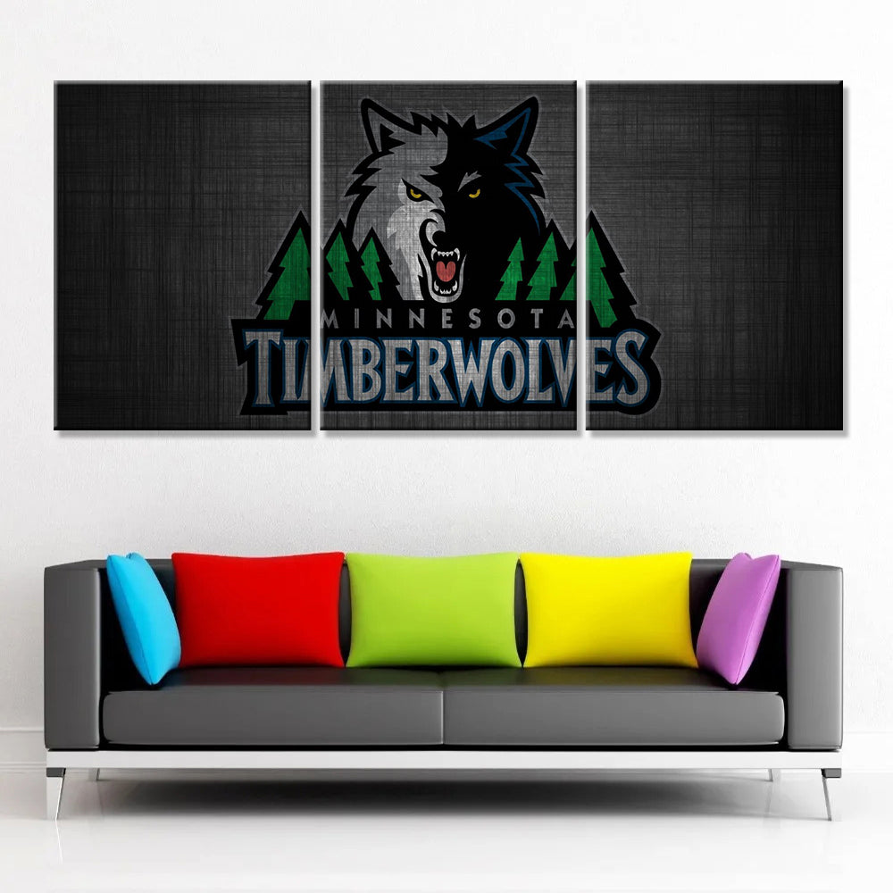 Basketball Wall Art - BK5035 - Minnesota Timberwolves - Basketball Poster - Basketball Canvas