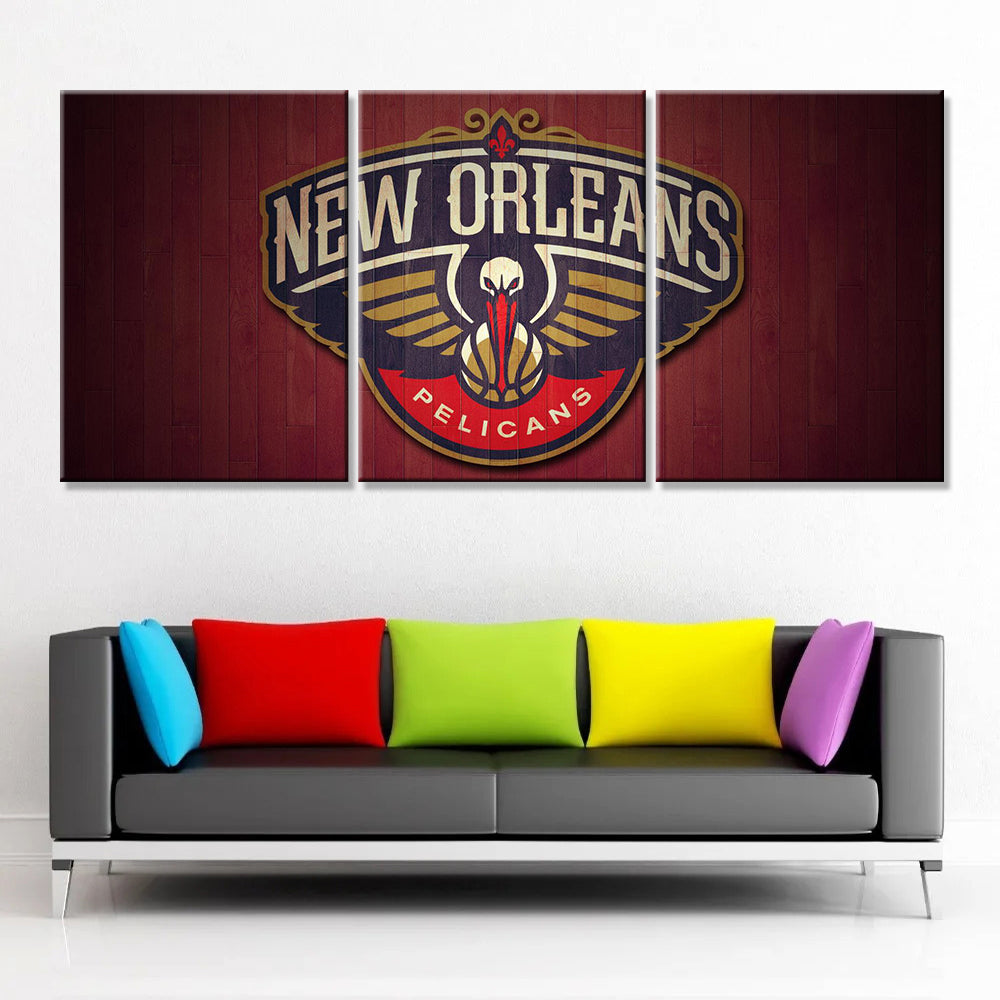 Basketball Wall Art - BK5036 - New Orleans Pelicans - Basketball Poster - Basketball Canvas