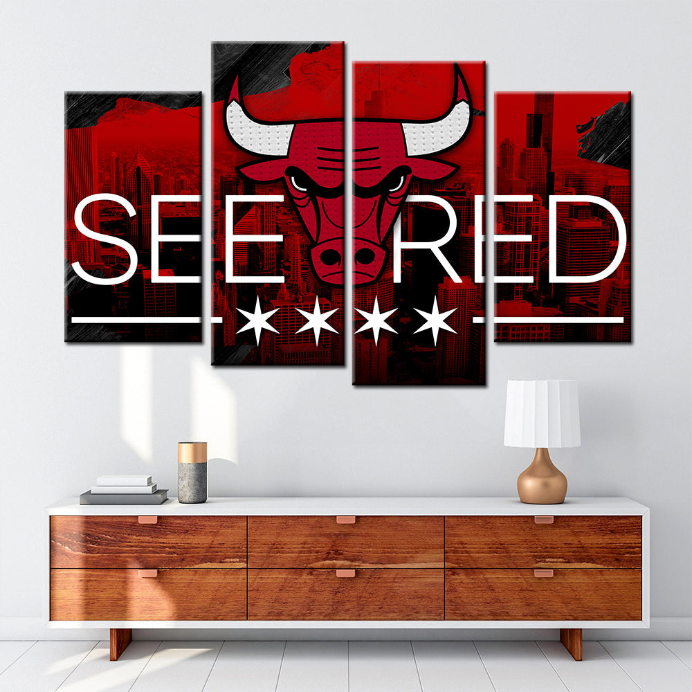 Basketball Wall Art - BK5026 - Chicago Bulls - Basketball Poster - Basketball Canvas