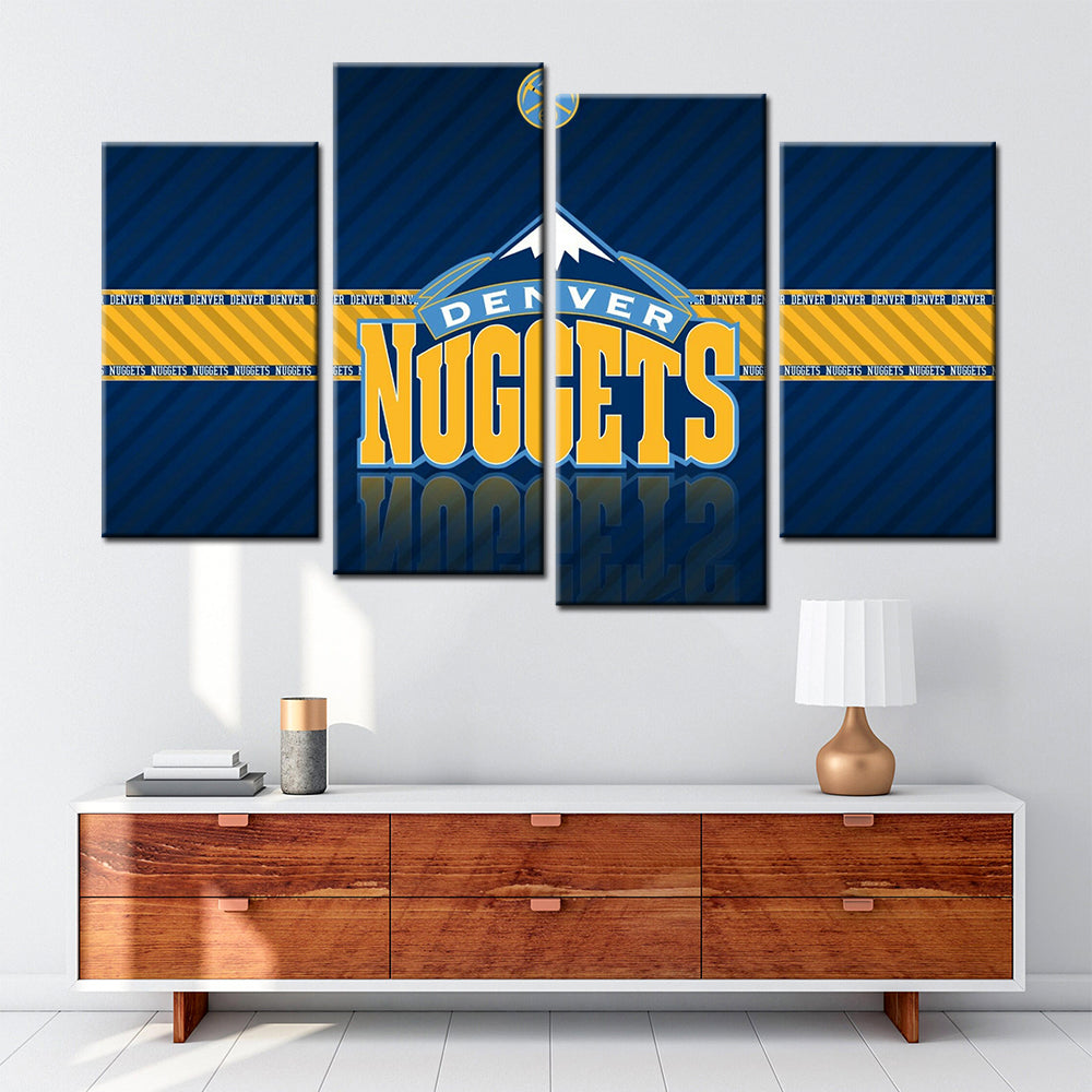Basketball Wall Art - BK5029 - Denver Nuggets - Basketball Poster - Basketball Canvas