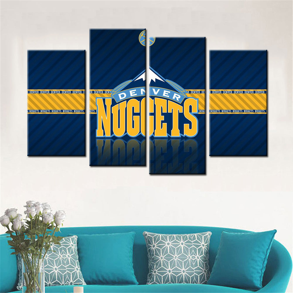 Basketball Wall Art - BK5029 - Denver Nuggets - Basketball Poster - Basketball Canvas