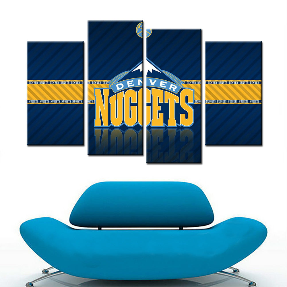 Basketball Wall Art - BK5029 - Denver Nuggets - Basketball Poster - Basketball Canvas