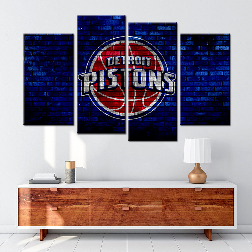 Basketball Wall Art - BK5030 - Detroit Pistons - Basketball Poster - Basketball Canvas