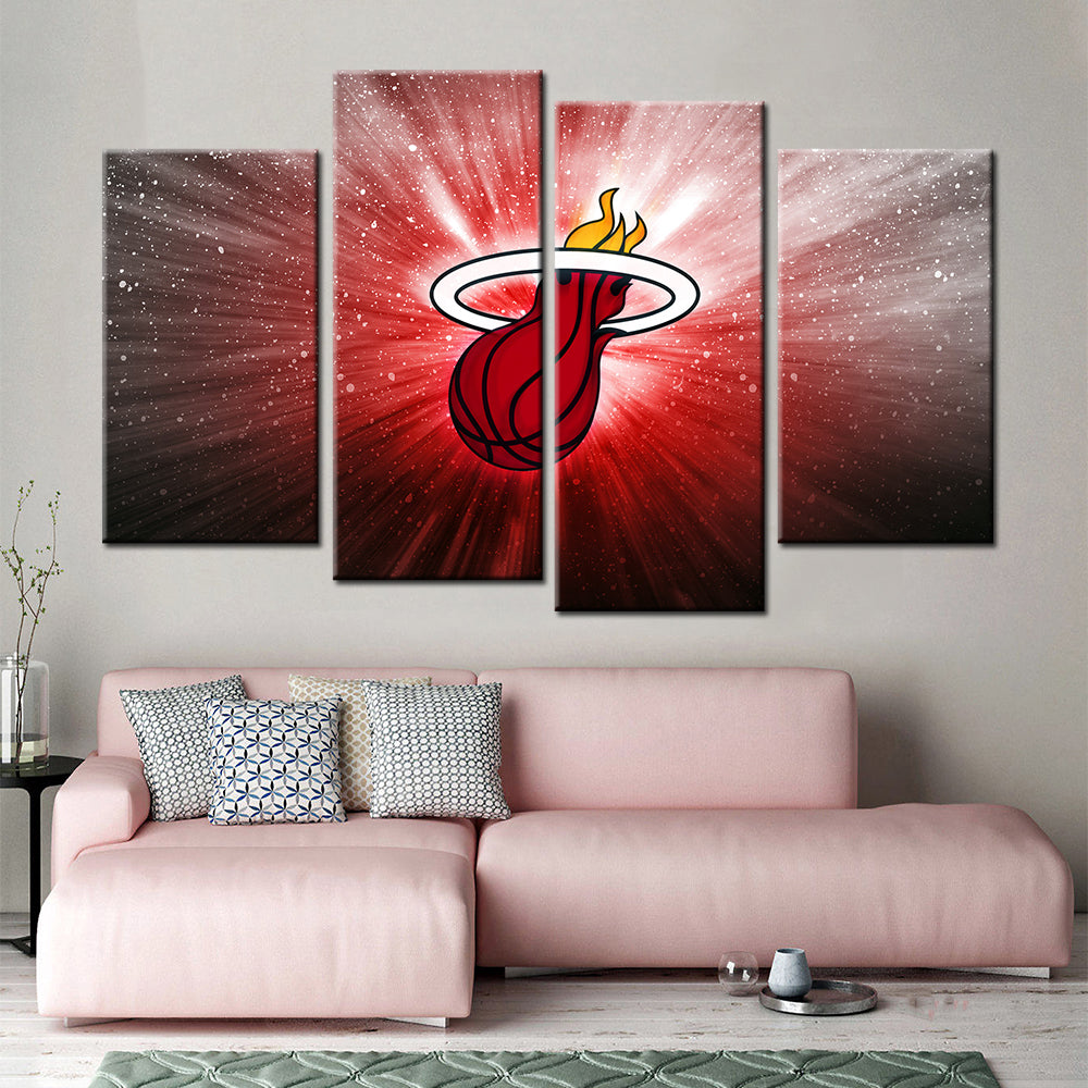 Basketball Wall Art - BK5033 - Miami Heat - Basketball Poster - Basketball Canvas