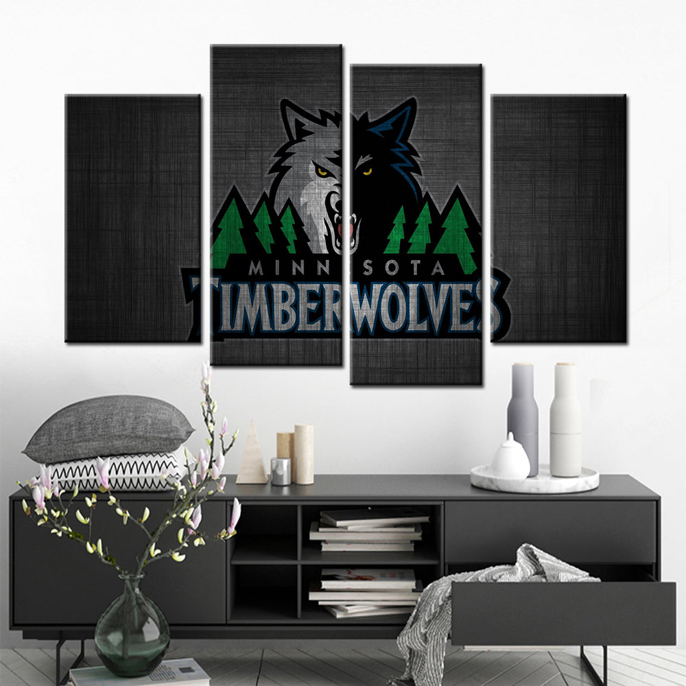 Basketball Wall Art - BK5035 - Minnesota Timberwolves - Basketball Poster - Basketball Canvas