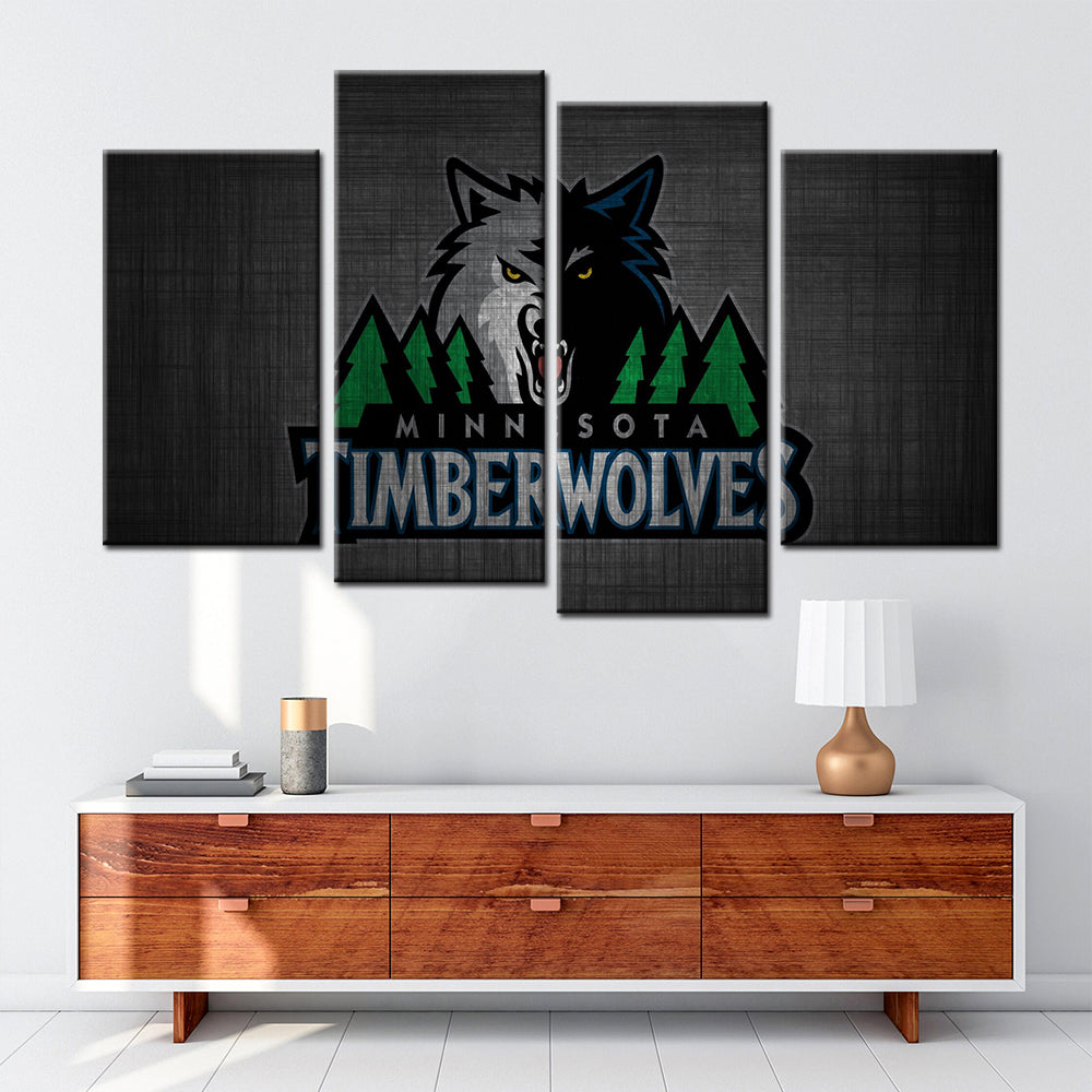 Basketball Wall Art - BK5035 - Minnesota Timberwolves - Basketball Poster - Basketball Canvas