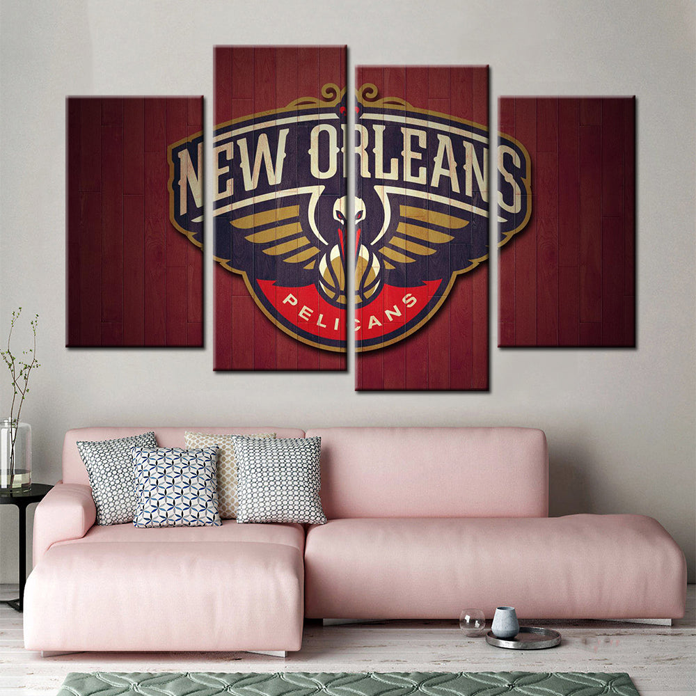 Basketball Wall Art - BK5036 - New Orleans Pelicans - Basketball Poster - Basketball Canvas