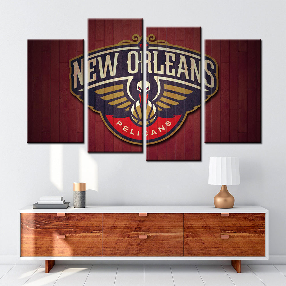 Basketball Wall Art - BK5036 - New Orleans Pelicans - Basketball Poster - Basketball Canvas