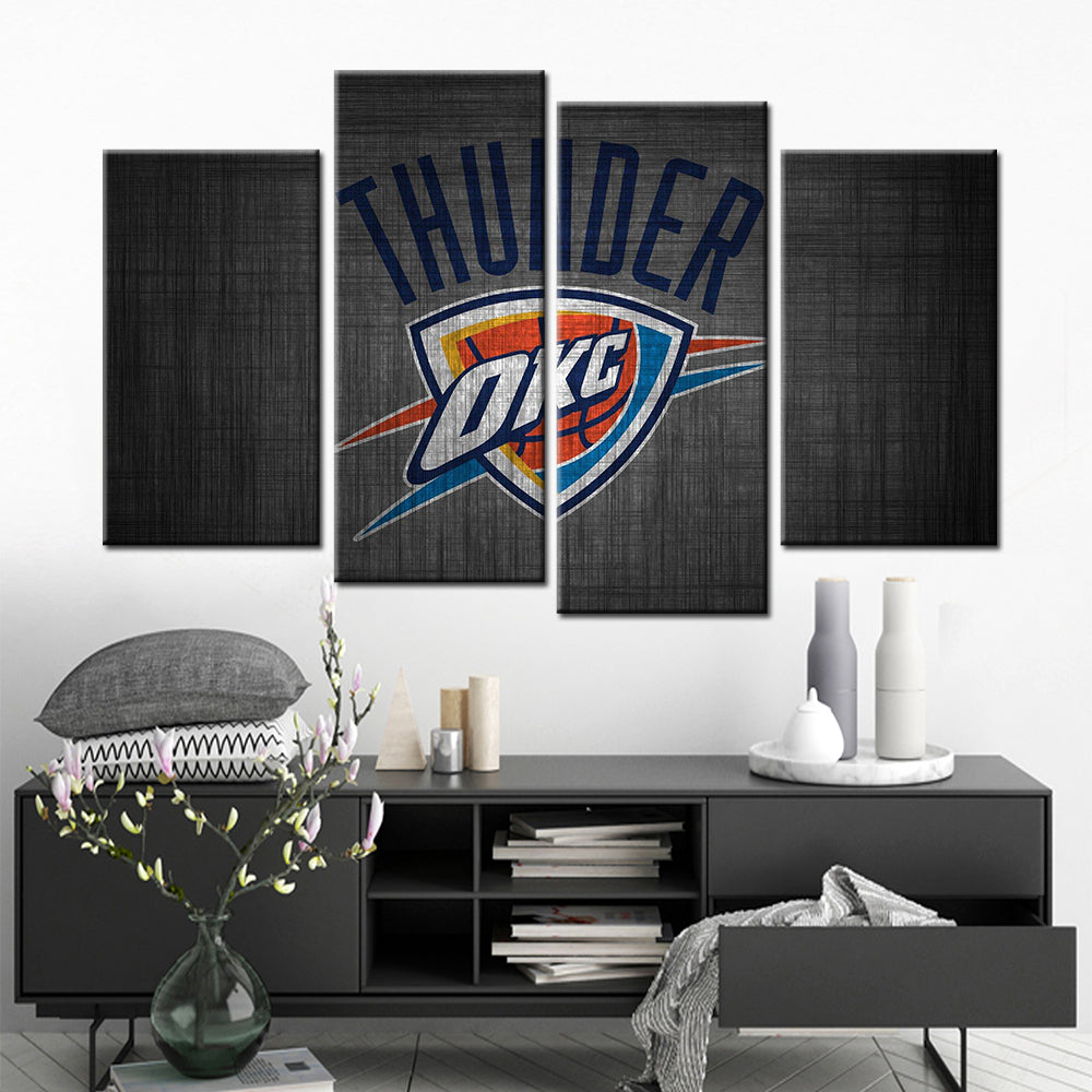 Basketball Wall Art - BK5038 - Oklahoma City Thunder - Basketball Poster - Basketball Canvas