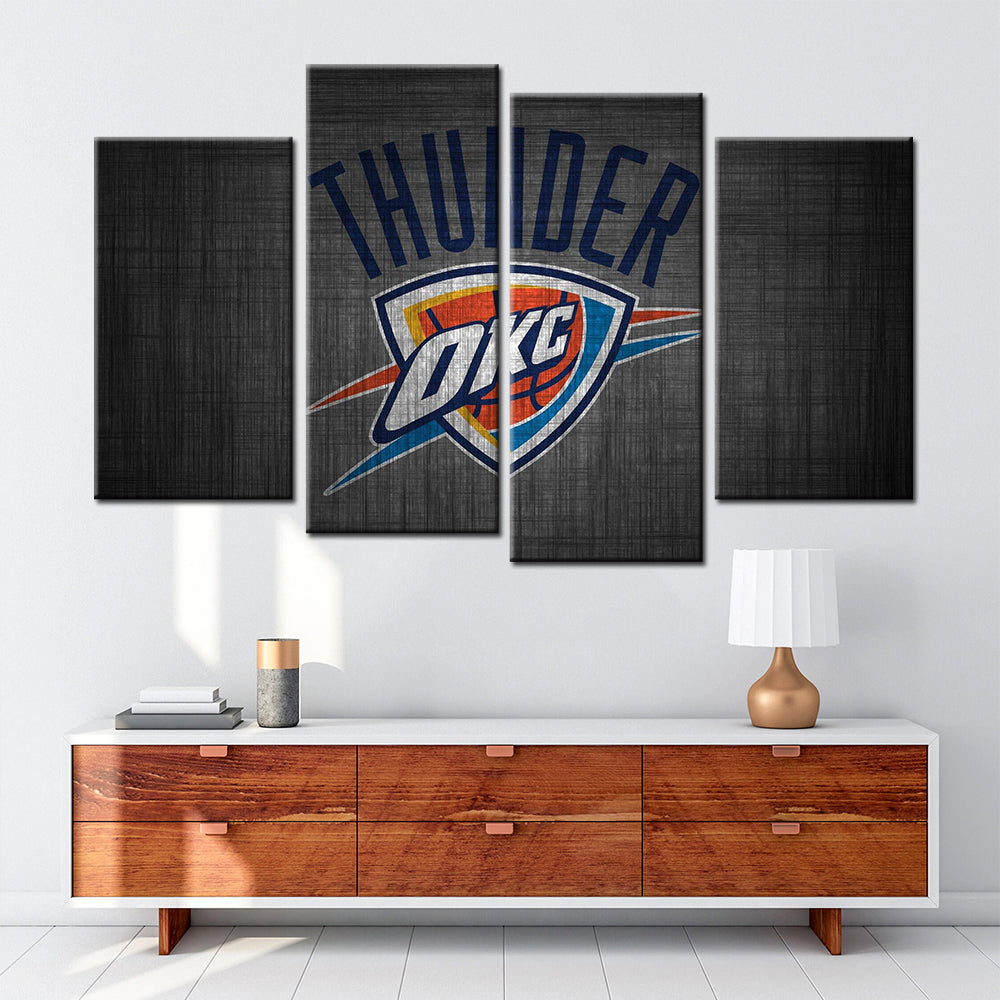 Basketball Wall Art - BK5038 - Oklahoma City Thunder - Basketball Poster - Basketball Canvas