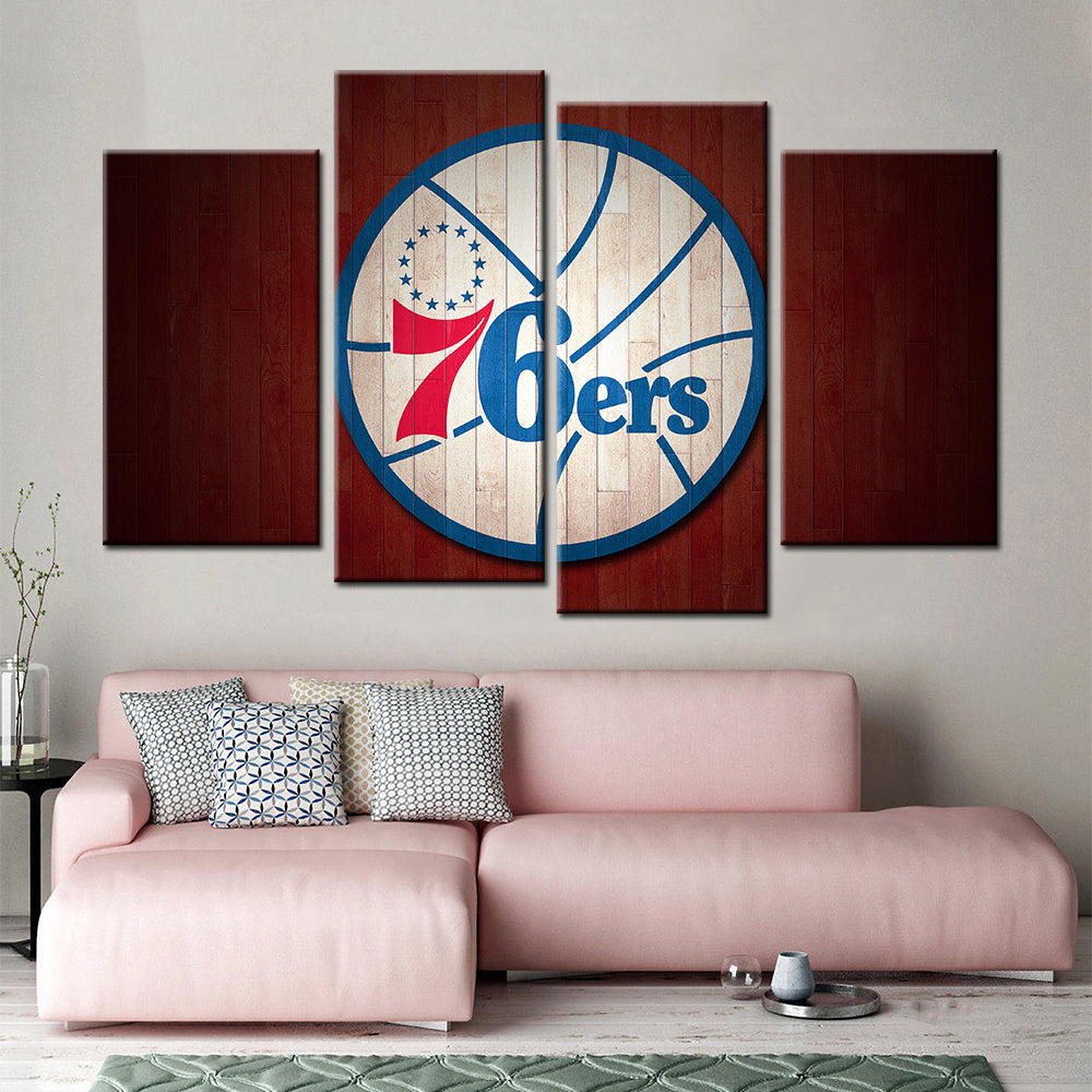 Basketball Wall Art - BK5040 - Philadelphia 76ers - Basketball Poster - Basketball Canvas