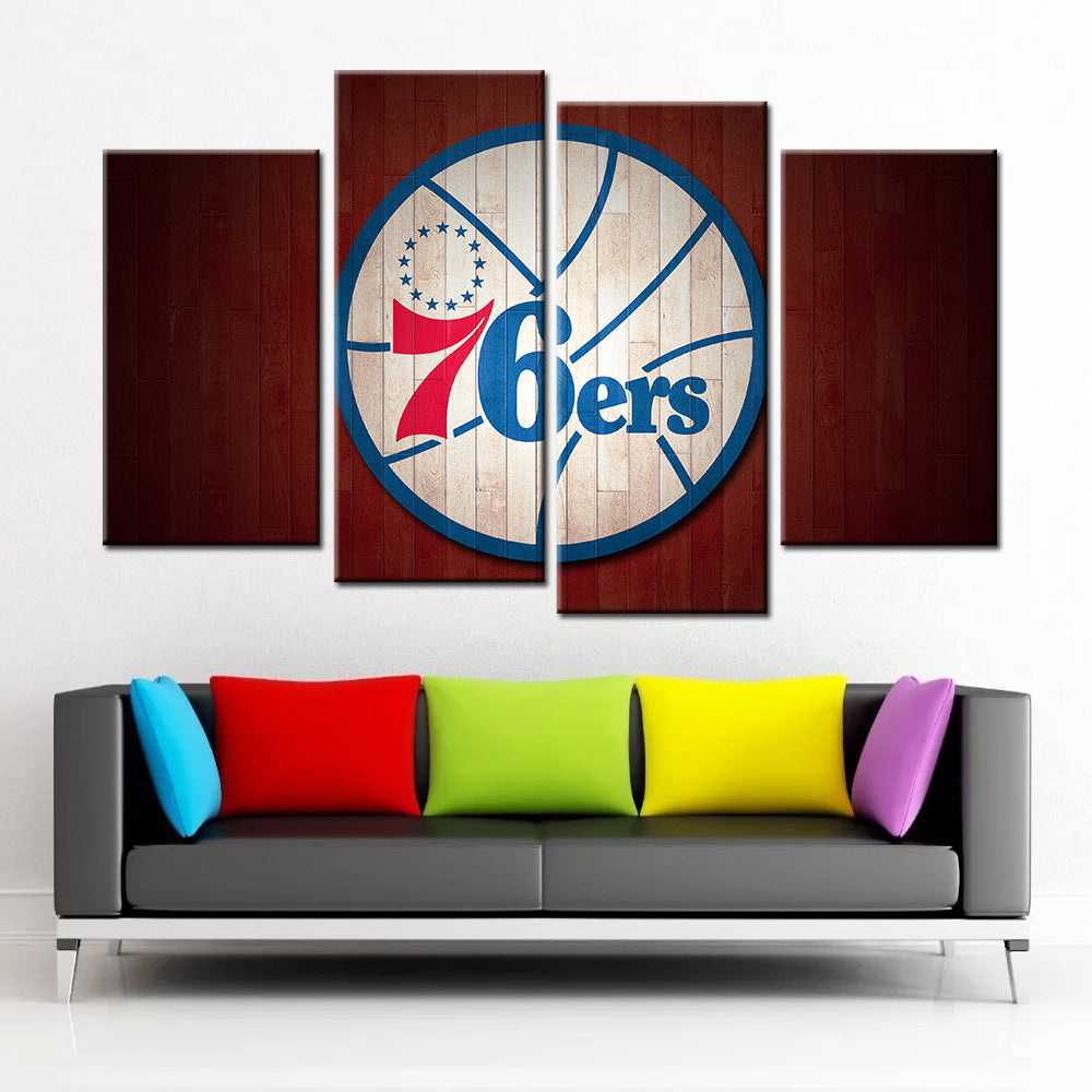 Basketball Wall Art - BK5040 - Philadelphia 76ers - Basketball Poster - Basketball Canvas