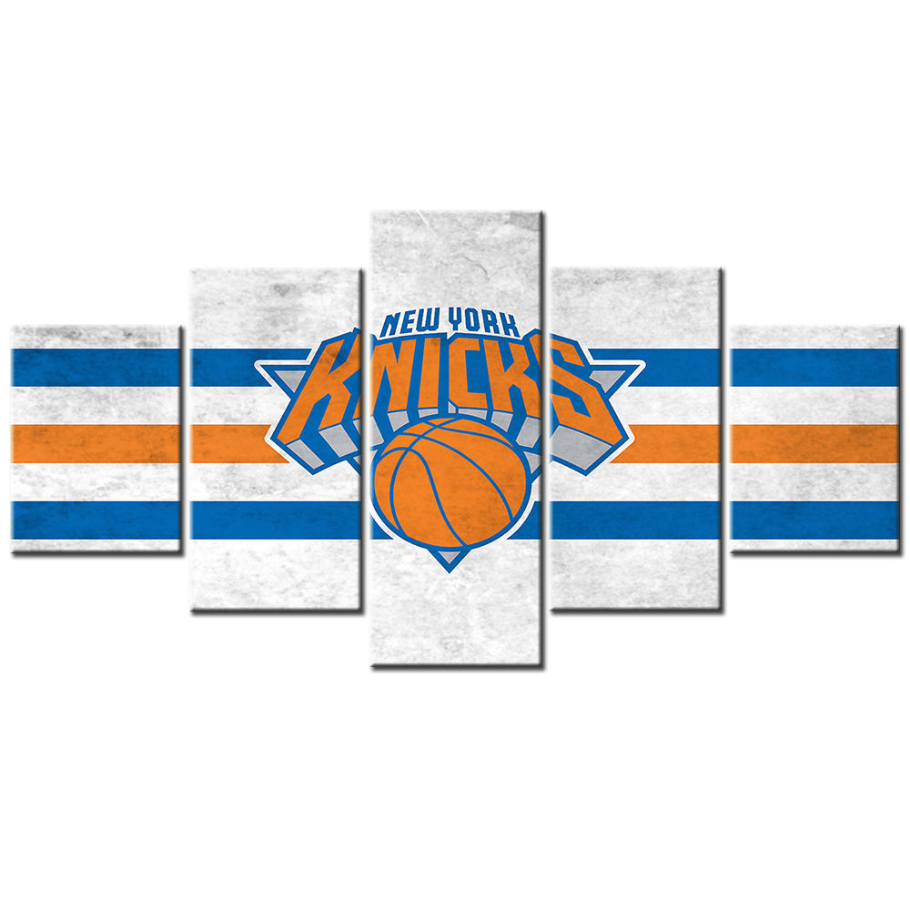 Basketball - 5 Pieces Wall Art - BK5018 - New York Knicks Team - Basketball Poster - Basketball Canvas