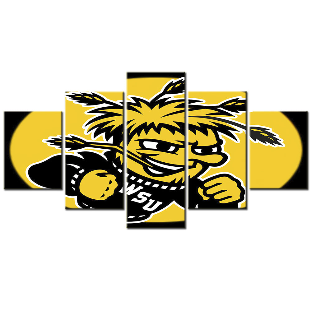 Basketball - 5 Pieces Wall Art - BK5021 - Wichita State Shockers Men's Basketball - Basketball Poster - Basketball Canvas