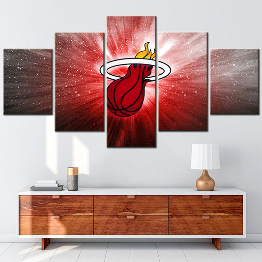 Basketball Wall Art - BK5033 - Miami Heat - Basketball Poster - Basketball Canvas