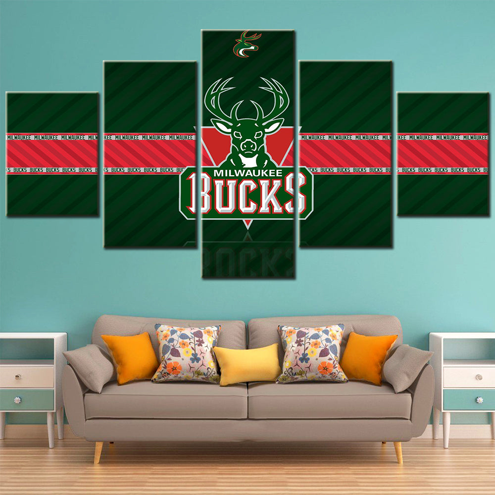 Basketball Wall Art - BK5034 - Milwaukee Bucks - Basketball Poster - Basketball Canvas
