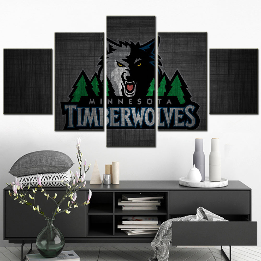 Basketball Wall Art - BK5035 - Minnesota Timberwolves - Basketball Poster - Basketball Canvas