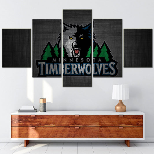 Basketball Wall Art - BK5035 - Minnesota Timberwolves - Basketball Poster - Basketball Canvas