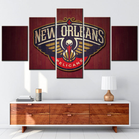 Basketball Wall Art - BK5036 - New Orleans Pelicans - Basketball Poster - Basketball Canvas