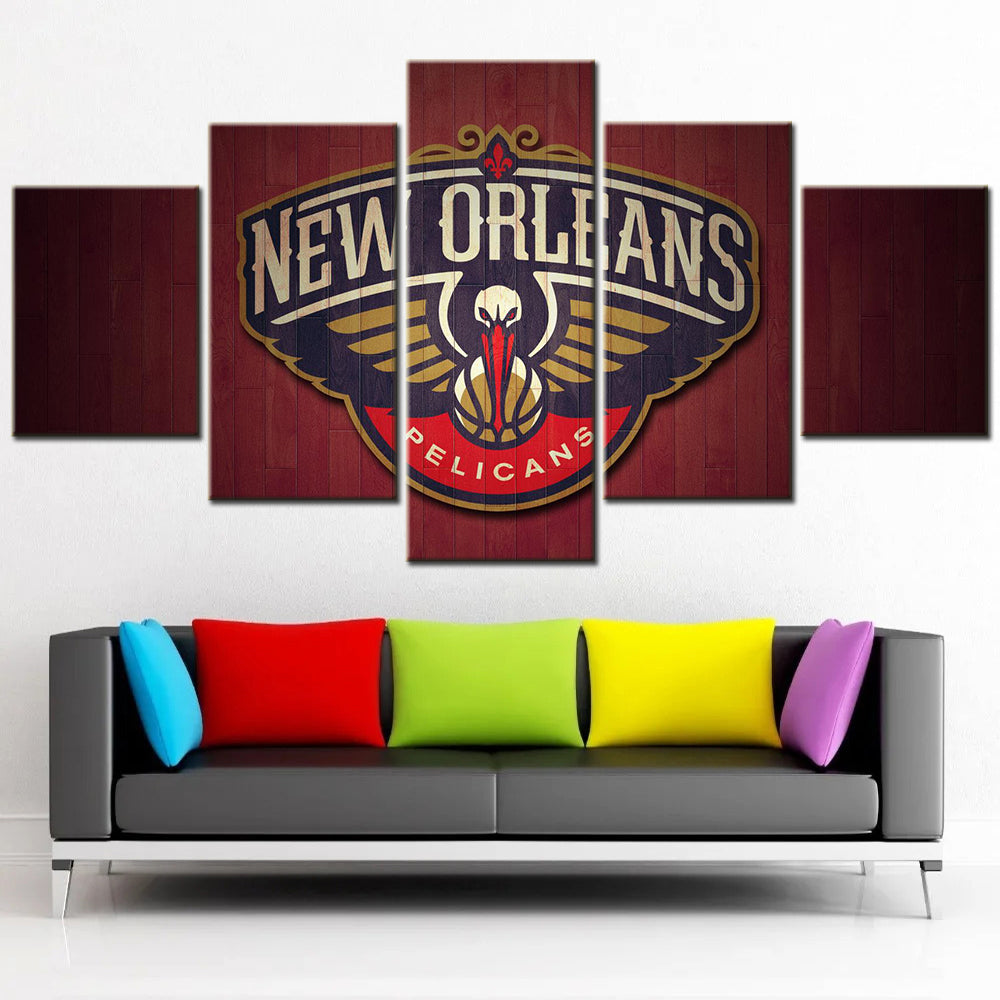 Basketball Wall Art - BK5036 - New Orleans Pelicans - Basketball Poster - Basketball Canvas