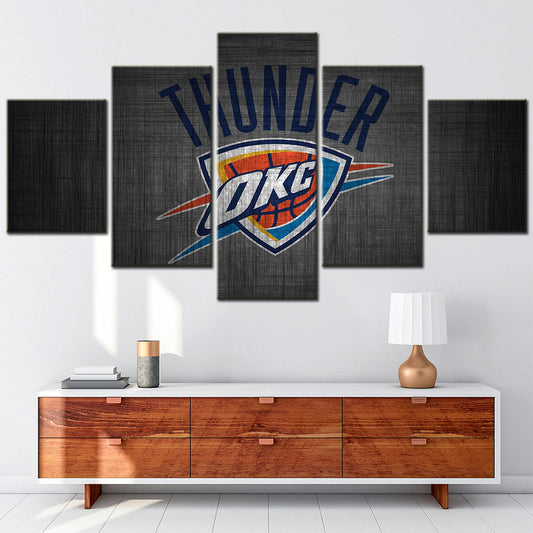 Basketball Wall Art - BK5038 - Oklahoma City Thunder - Basketball Poster - Basketball Canvas