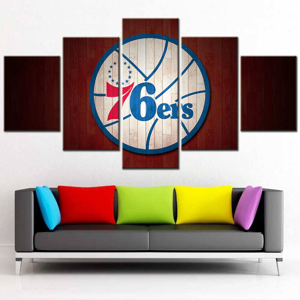 Basketball Wall Art - BK5040 - Philadelphia 76ers - Basketball Poster - Basketball Canvas