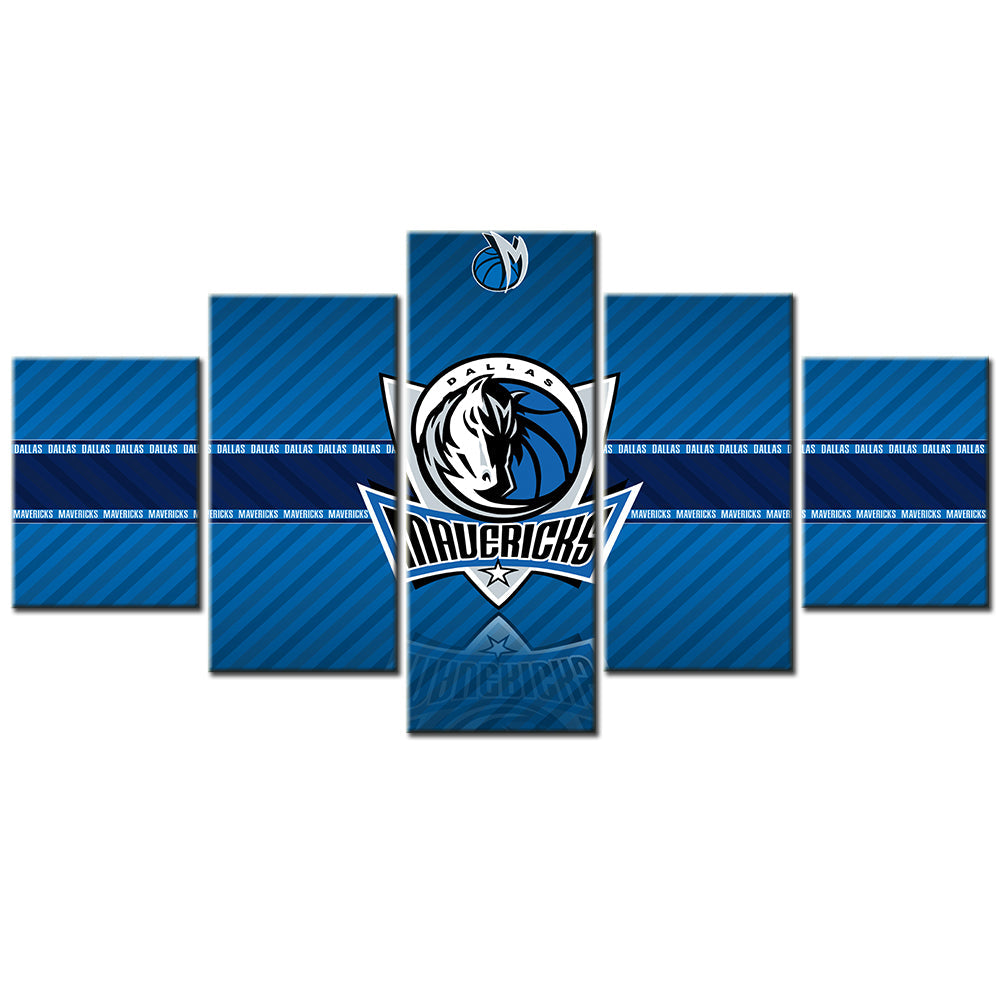 Basketball - 5 Pieces Wall Art - BK5011 - Dallas Mavericks - Basketball Poster - Basketball Canvas
