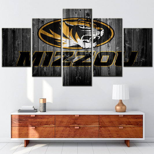 Basketball - 5 Pieces Wall Art - BK5014 - Missouri Tigers Men's Basketball - Basketball Poster - Basketball Canvas