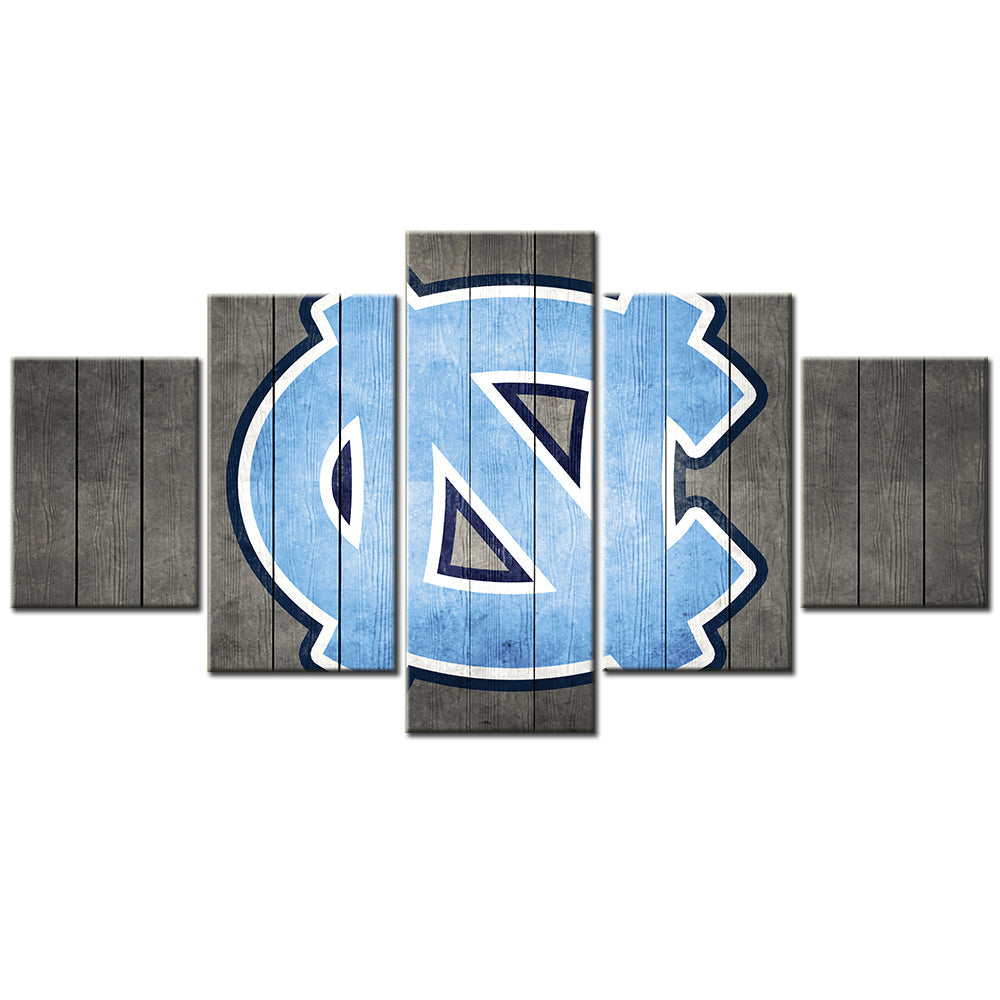 Basketball - 5 Pieces Wall Art - BK5015 - North Carolina Tar Heels Men's Basketball - Basketball Poster - Basketball Canvas