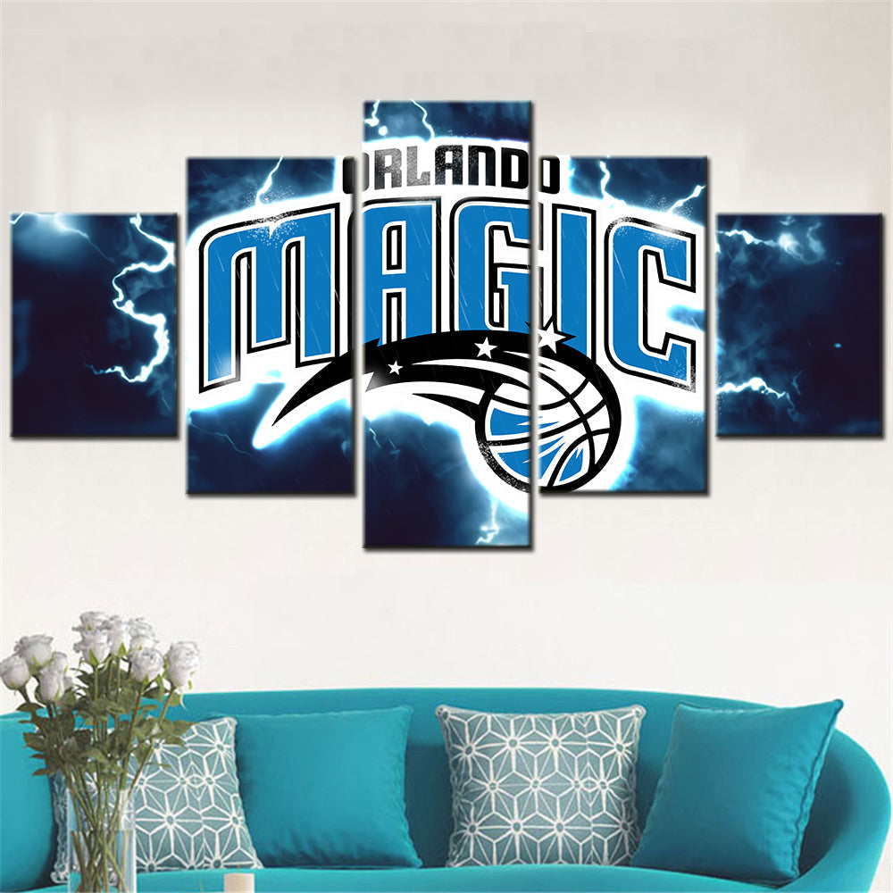 Basketball - 5 Pieces Wall Art - BK5007 - Orlando Magic - Basketball Poster - Basketball Canvas