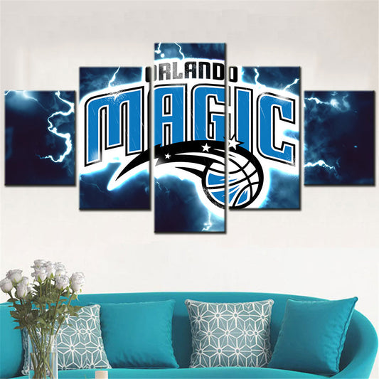 Basketball - 5 Pieces Wall Art - BK5007 - Orlando Magic - Basketball Poster - Basketball Canvas