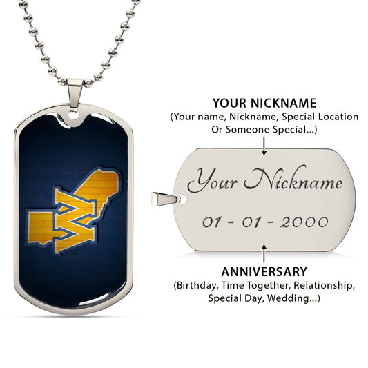Basketball - BKD015 - Golden State Warriors Sports - Basketball Dog Tag - Military Ball Chain - Luxury Dog Tag