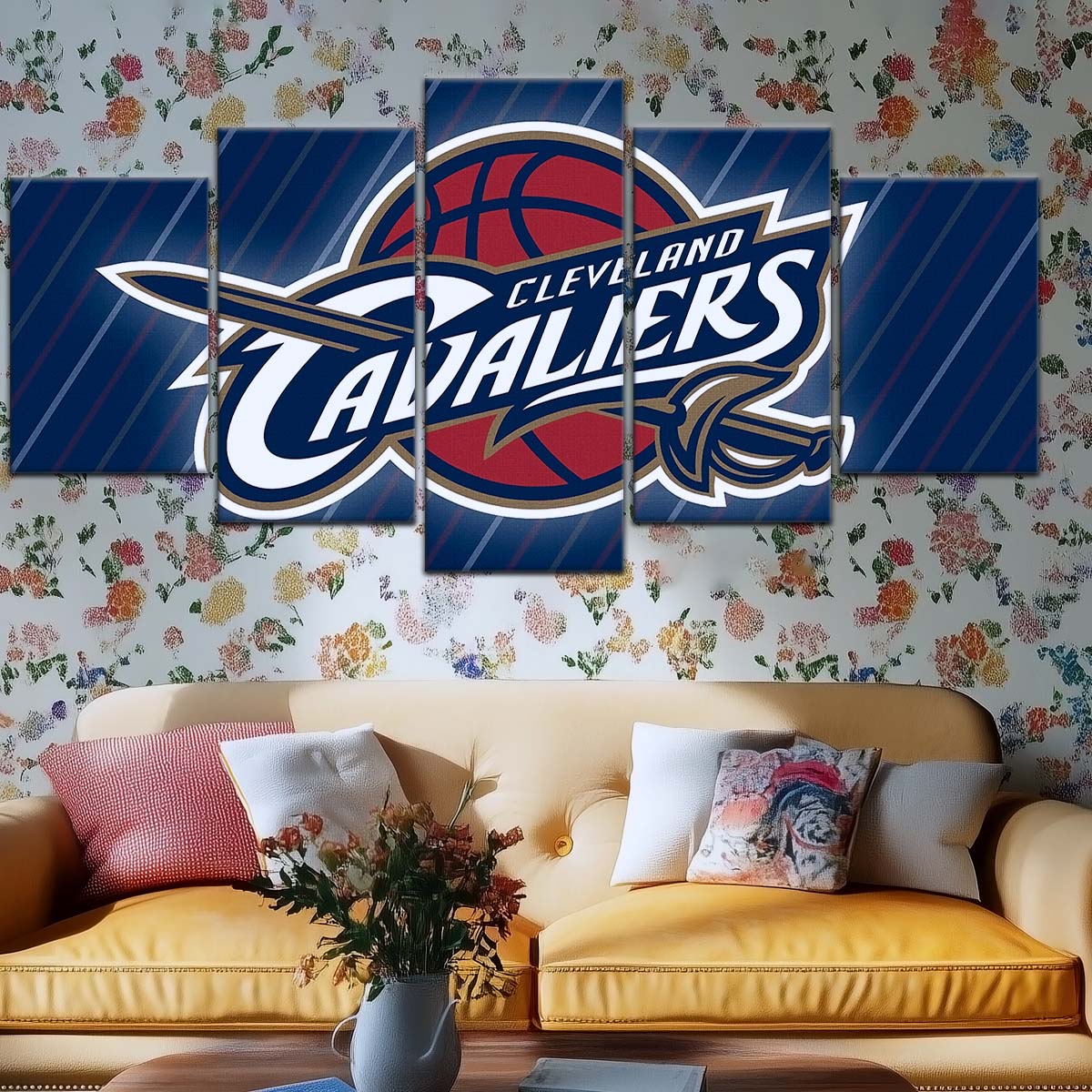 Basketball Wall Art - BK5050 - Cleveland Cavaliers - Basketball Poster - Basketball Canvas
