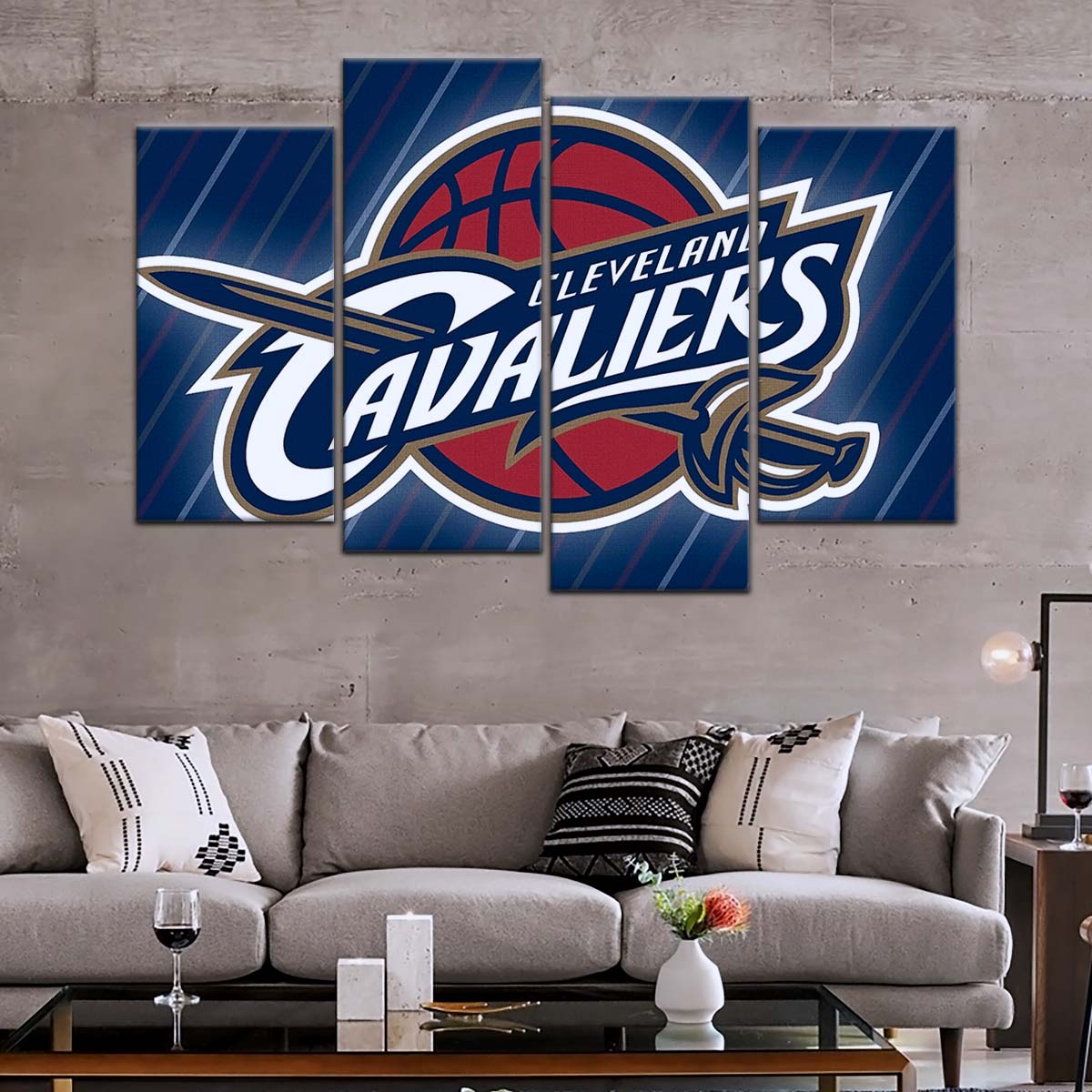 Basketball Wall Art - BK5050 - Cleveland Cavaliers - Basketball Poster - Basketball Canvas
