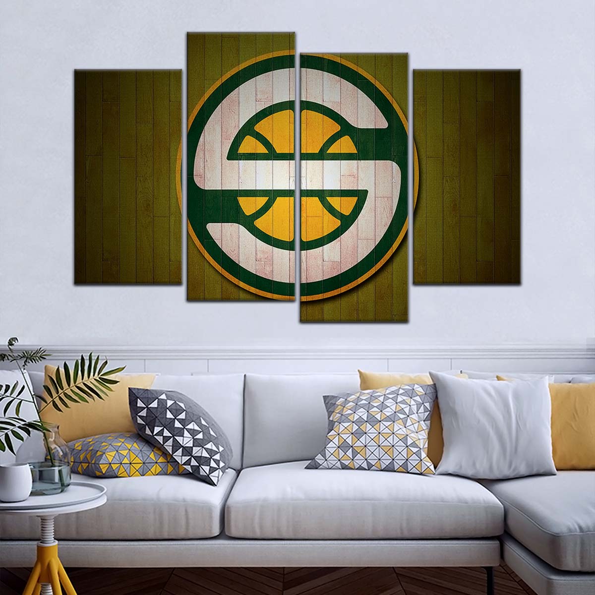 Basketball Wall Art - BK5062 - Seattle Supersonics Sports - Basketball Poster - Basketball Canvas