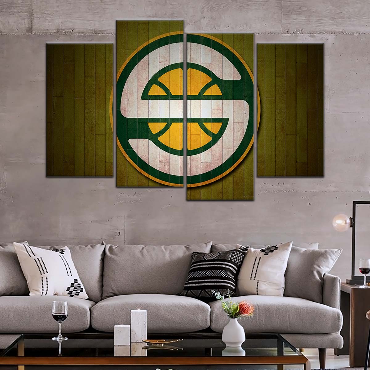 Basketball Wall Art - BK5062 - Seattle Supersonics Sports - Basketball Poster - Basketball Canvas