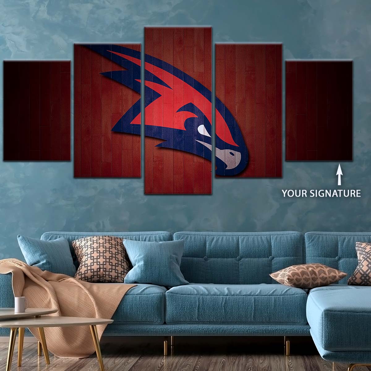 Basketball Wall Art - BK5064 - Atlanta Hawks Sports - Basketball Poster - Basketball Canvas