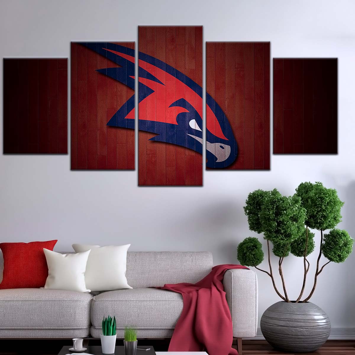 Basketball Wall Art - BK5064 - Atlanta Hawks Sports - Basketball Poster - Basketball Canvas