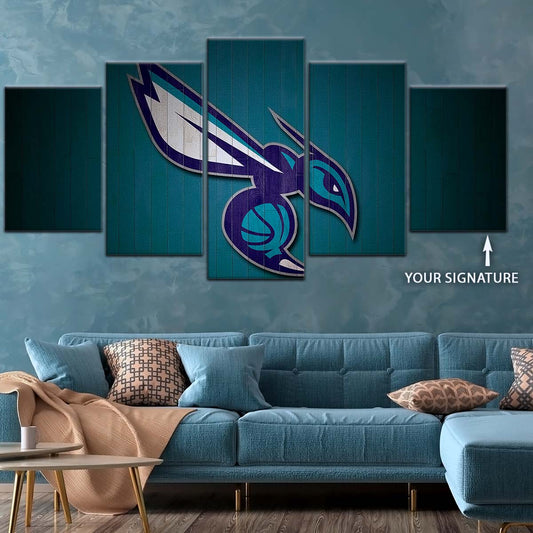 Basketball Wall Art - BK5067 - Charlotte Hornets Sports - Basketball Poster - Basketball Canvas