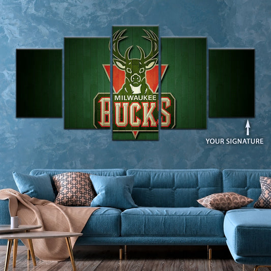 Basketball Wall Art - BK5056 - Milwaukee Bucks Sports - Basketball Poster - Basketball Canvas