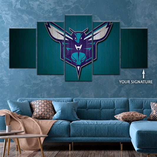 Basketball Wall Art - BK5066 - Charlotte Hornets Sports - Basketball Poster - Basketball Canvas