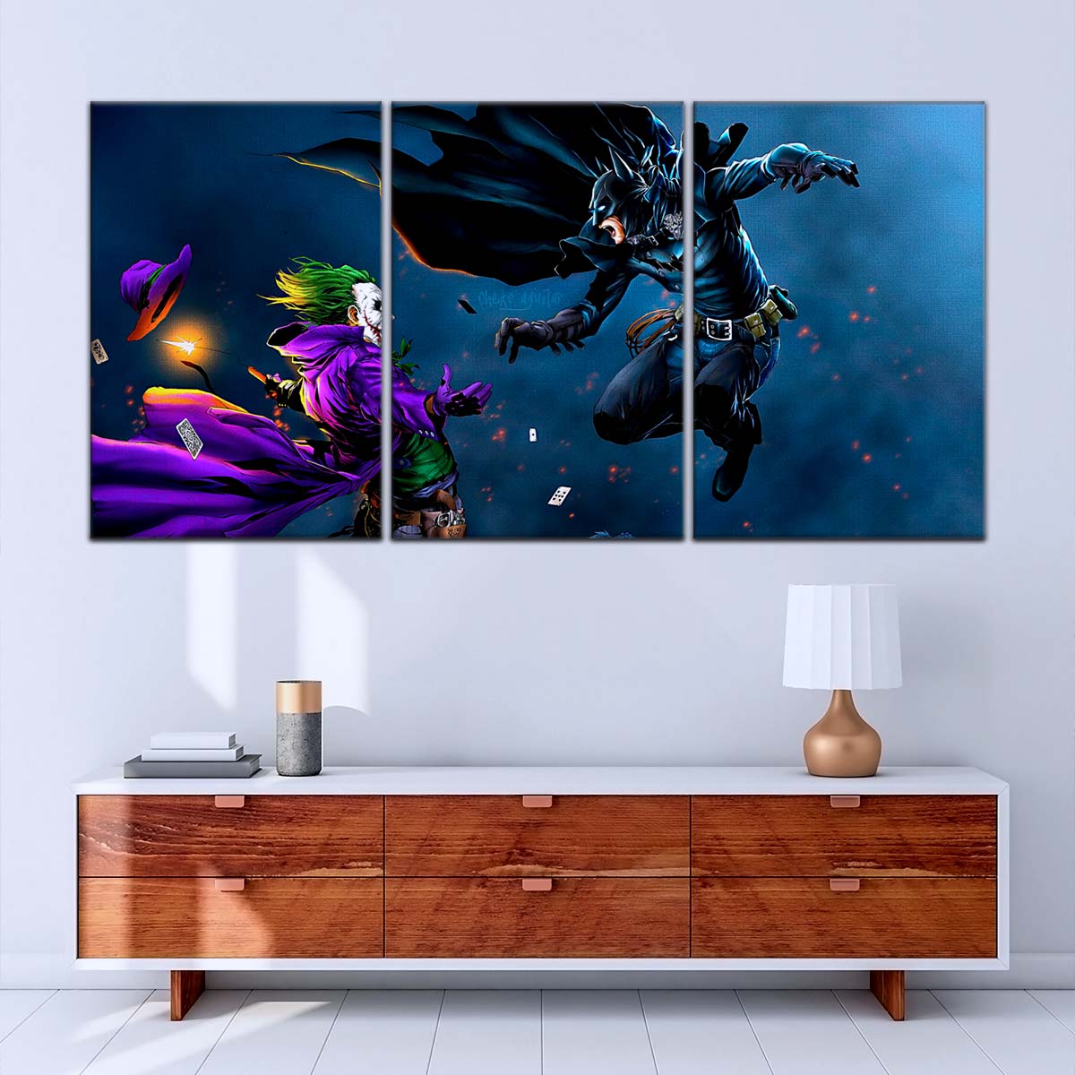 DC Wall Art - DCEU5028 - DC Comics - Joker vs Batman - DC Extended Universe Poster - DC Extended Universe Canvas