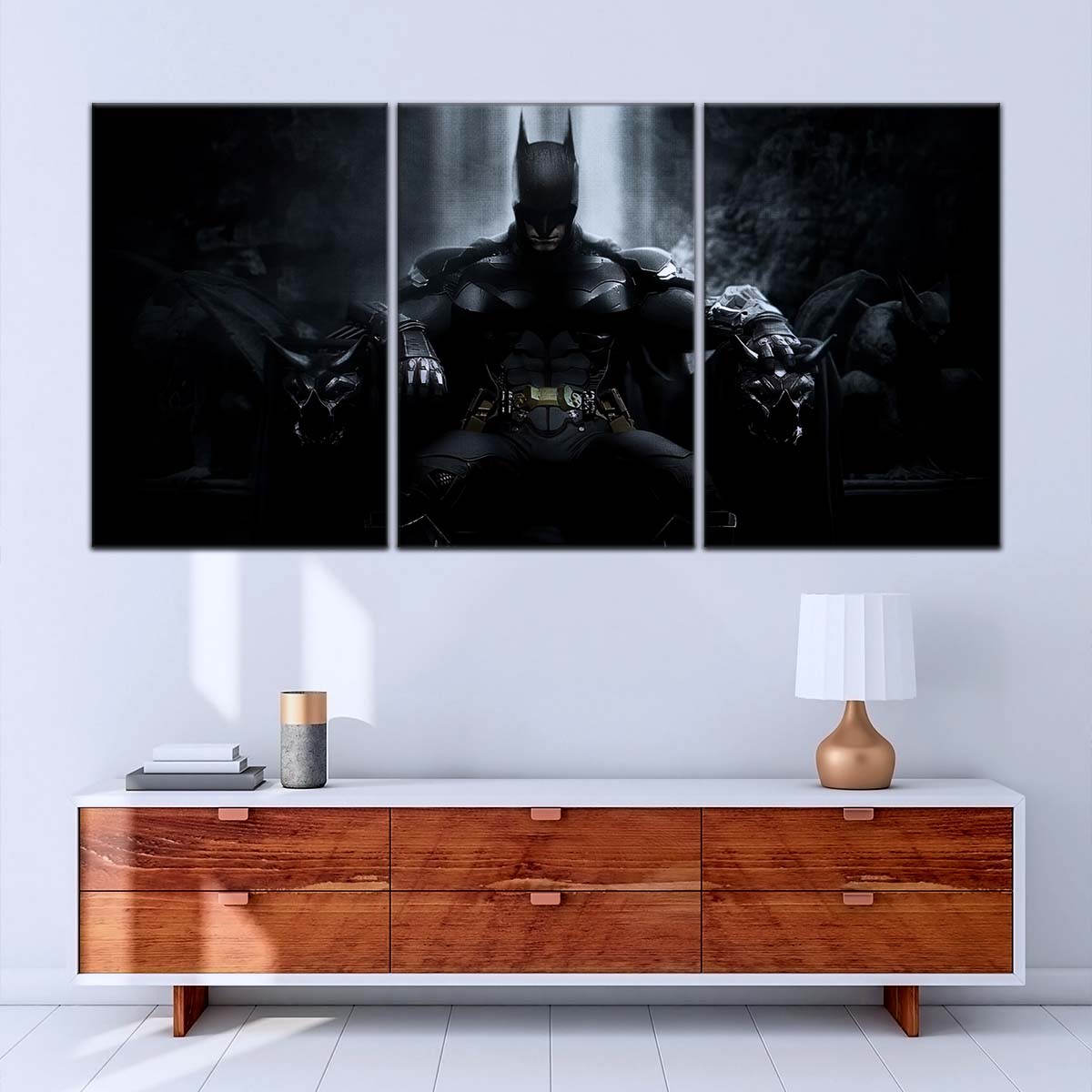 DC Wall Art - DCEU5044 - Batman - Dark Knight’s Throne from DC Comics - DC Extended Universe Poster - DC Extended Universe Canvas