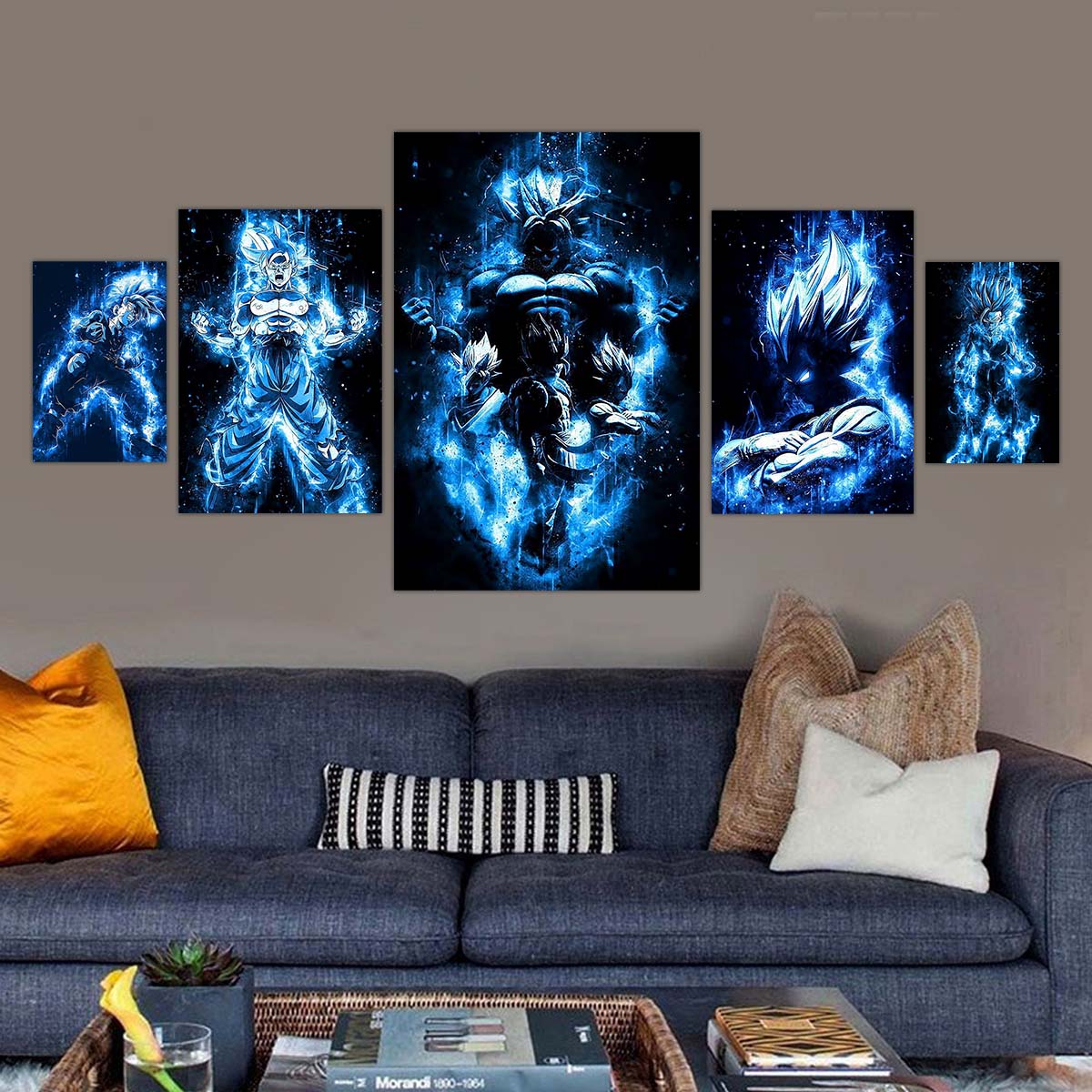 dragon ball wall art - dragon ball poster - dragon ball canvas - goku - vegeta - gohan - broly - vegeto - vertical poster - vertical canvas