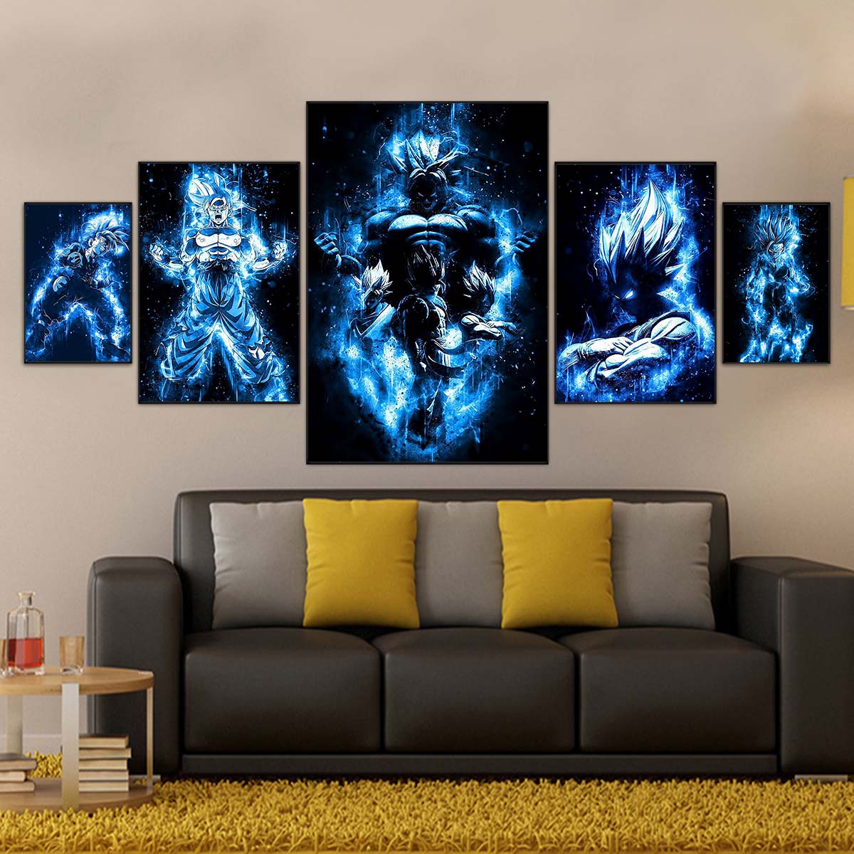 dragon ball wall art - dragon ball poster - dragon ball canvas - goku - vegeta - gohan - broly - vegeto - vertical poster - vertical canvas