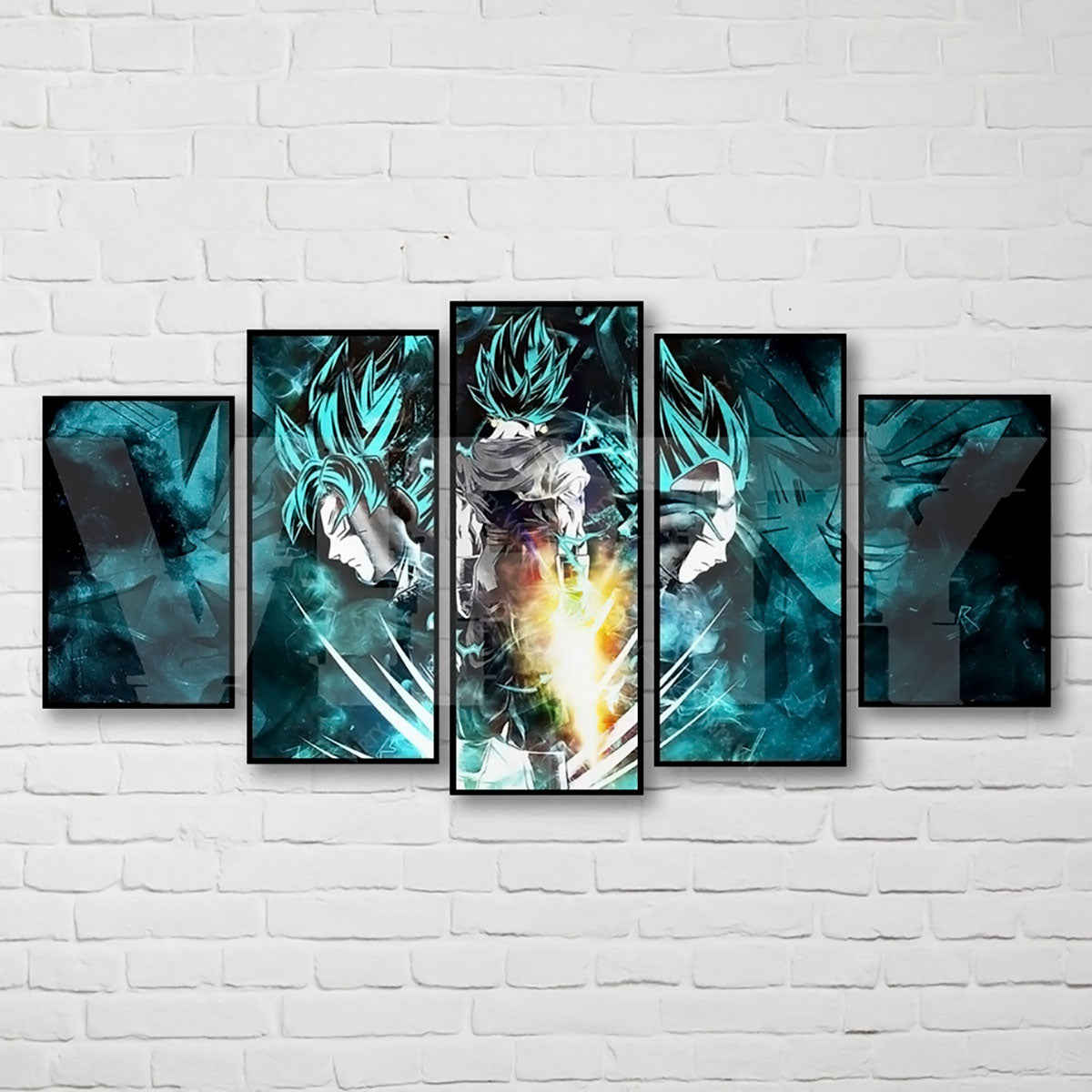 Dragon Ball - 5 Pieces Wall Art - Goku - Vegeta - Vegeto - Printed Wall Pictures Home Decor - Dragon Ball Poster - Dragon Ball Canvas