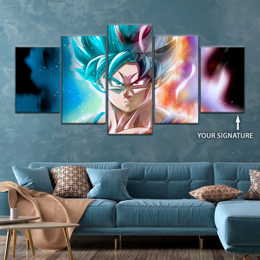 Dragon Ball Super Canvas Wall Art - DR5063 - Super Saiyan Blue Goku