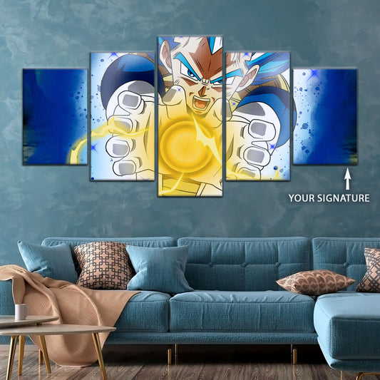 Dragon Ball Super Canvas Wall Art - DR5121 - Super Saiyan Blue Vegeta